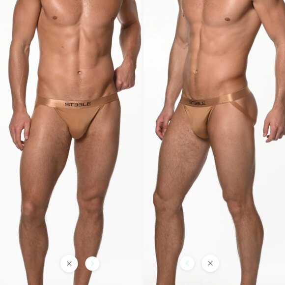 ST33LE - Praline Skin Tone Recycled Polyester Jockstrap (M) - Picture 2 of 7